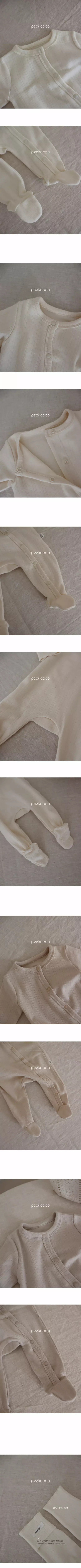Peekaboo - Korean Baby Fashion - #babyoutfit - Dear Foot Bodysuit - 4