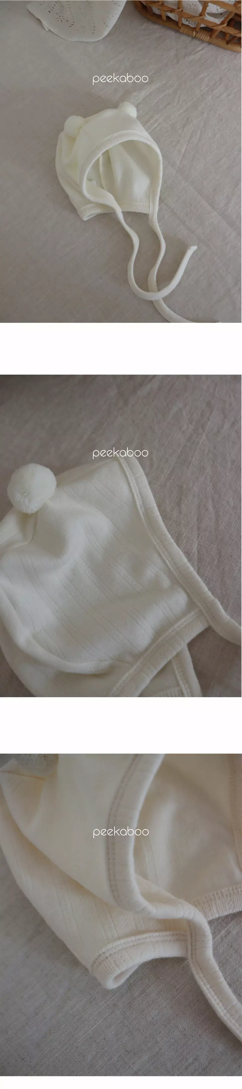 Peekaboo - Korean Baby Fashion - #babywear - Dear Bear Bonnet - 3
