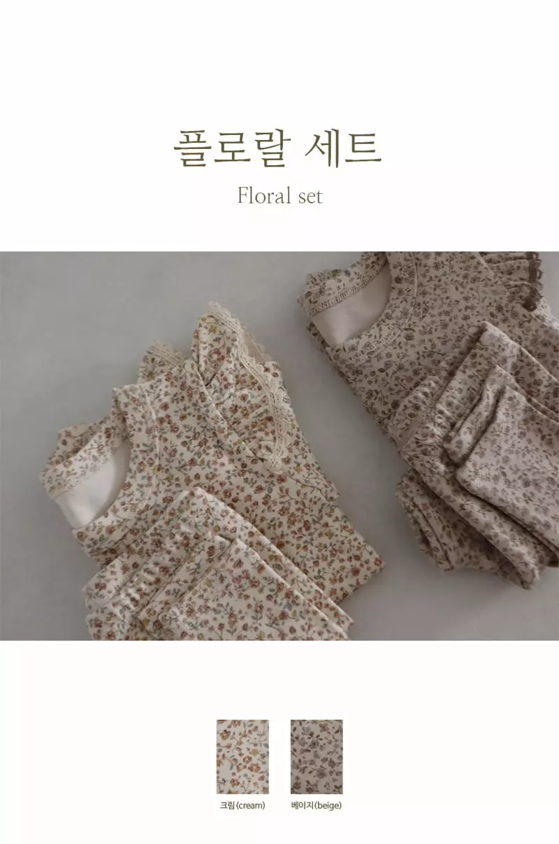 Peekaboo - Korean Children Fashion - #discoveringself - Floral Set
