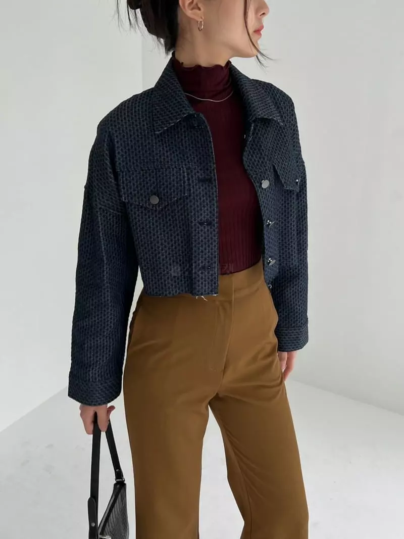 Pic - Korean Women Fashion - #momslook - Clo Denim Jacket - 5