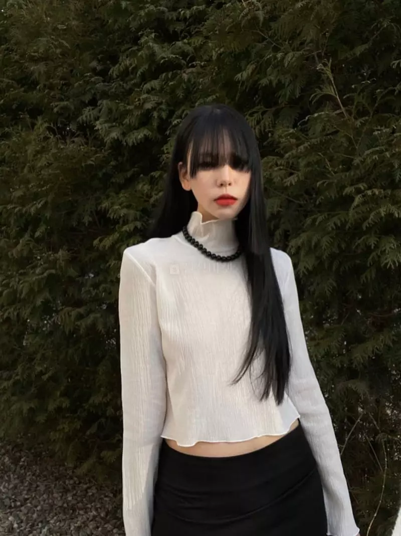 Pic - Korean Women Fashion - #momslook - Wave Pleats Blouse - 2