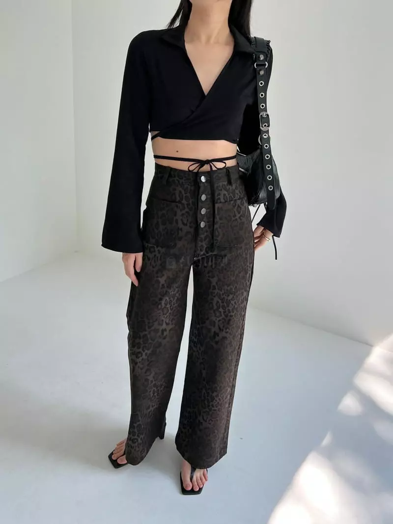 Pic - Korean Women Fashion - #momslook - Satin Wrap Blouse - 6