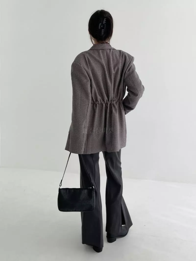 Pic - Korean Women Fashion - #momslook - Back Slit Pants