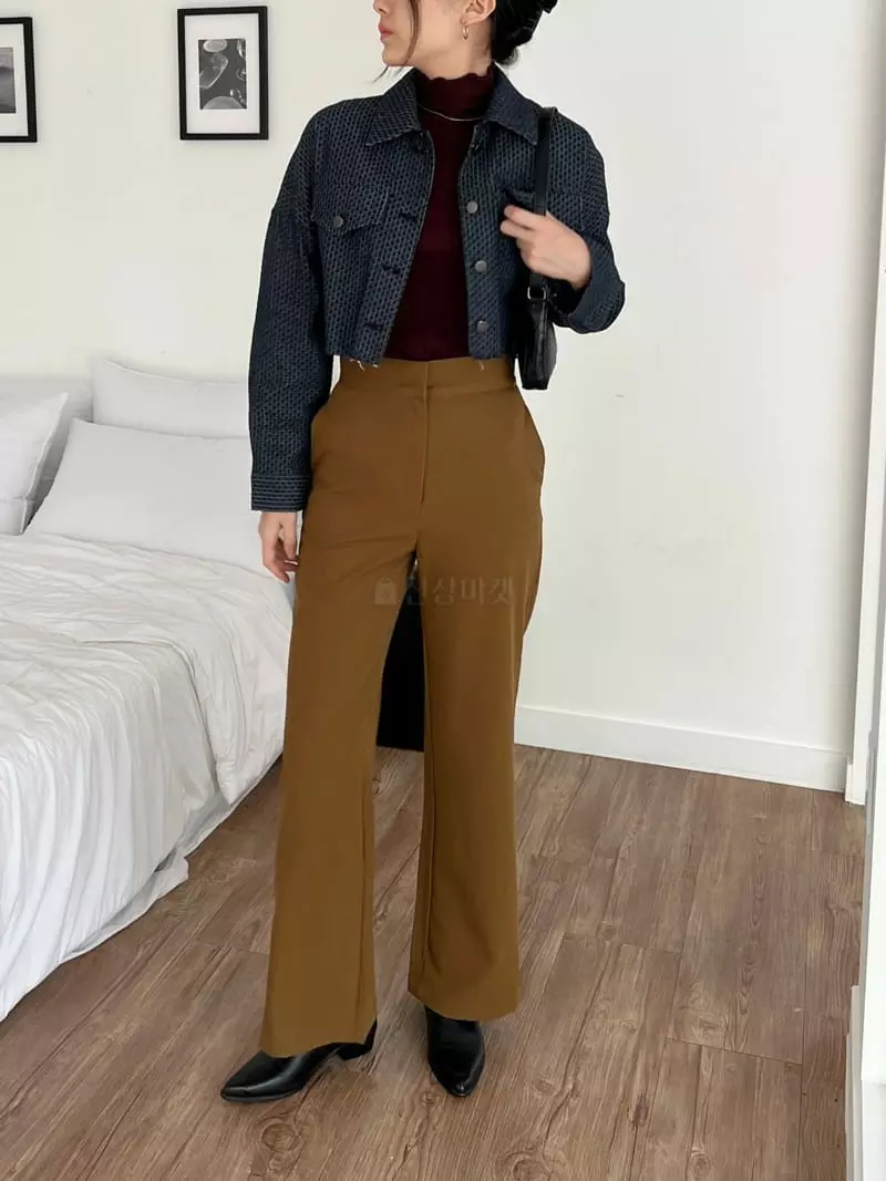 Pic - Korean Women Fashion - #momslook - Back Slit Pants - 11