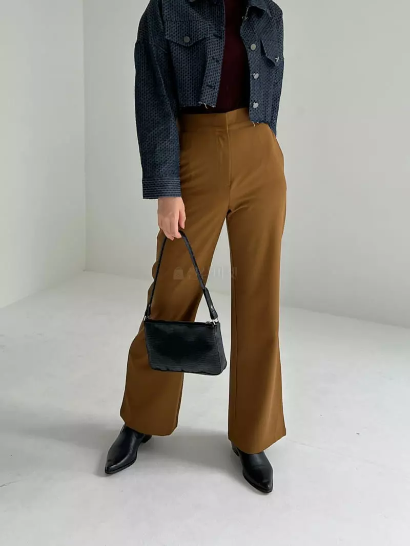 Pic - Korean Women Fashion - #momslook - Back Slit Pants - 7