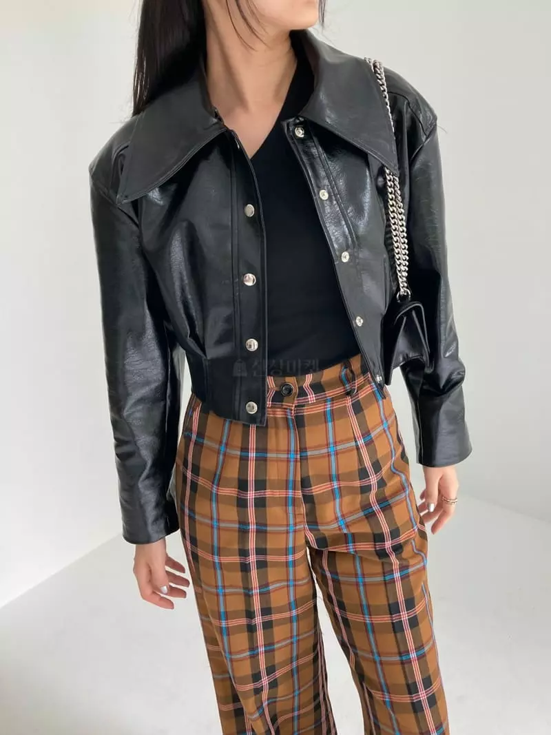 Pic - Korean Women Fashion - #momslook - Babara Leather Jacket - 2