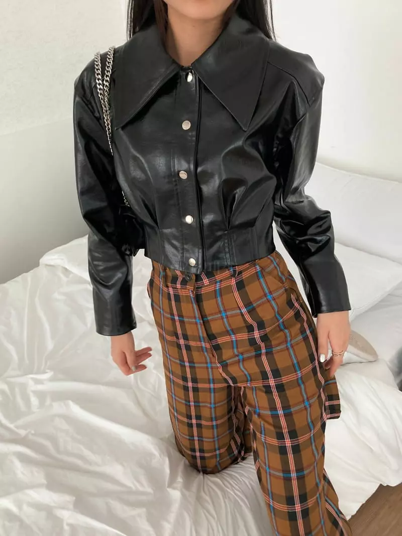 Pic - Korean Women Fashion - #momslook - Babara Leather Jacket - 8
