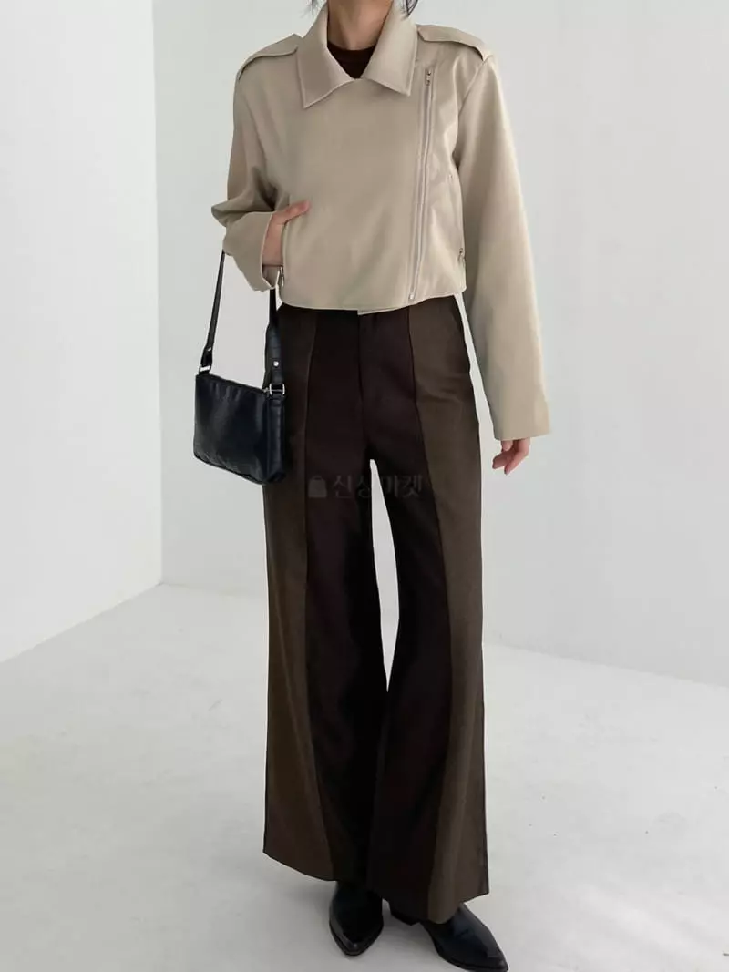 Pic - Korean Women Fashion - #restrostyle - Tone On Tone Pants