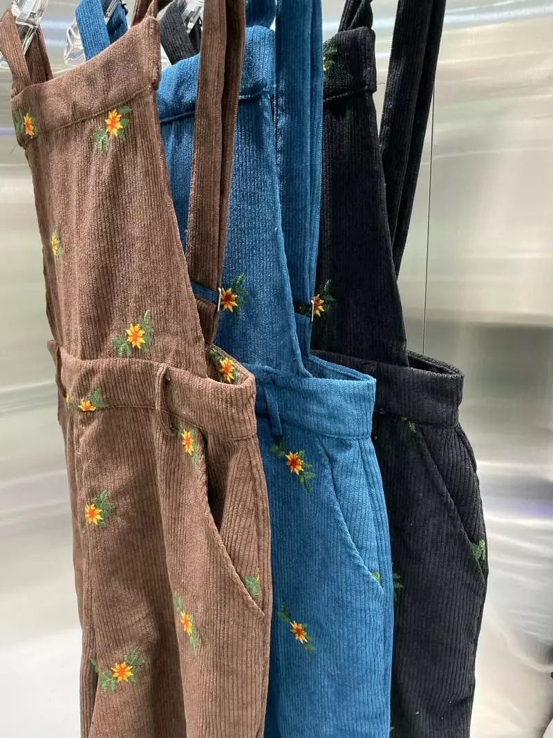 Pic - Korean Women Fashion - #romanticstyle - Flower Overalls - 6