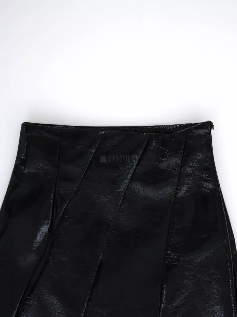 Pic - Korean Women Fashion - #romanticstyle - Tulip Leather Skirt - 3