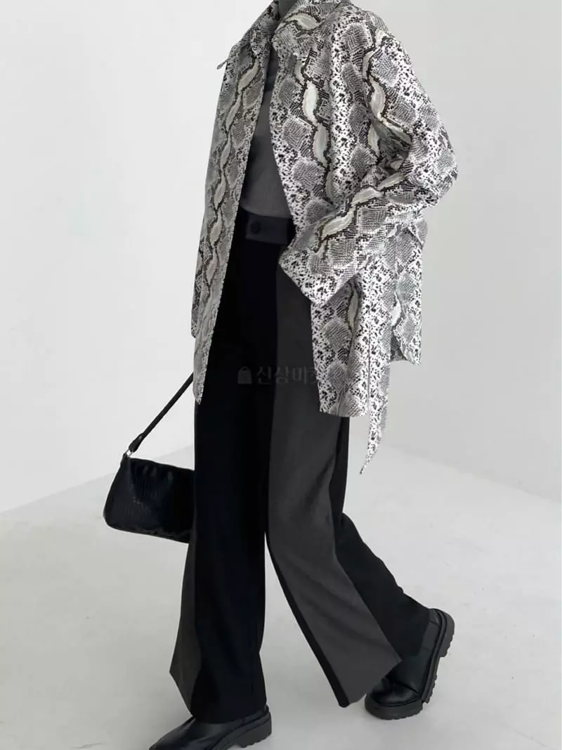 Pic - Korean Women Fashion - #shopsmall - Pie Tone Belt Jacket - 5