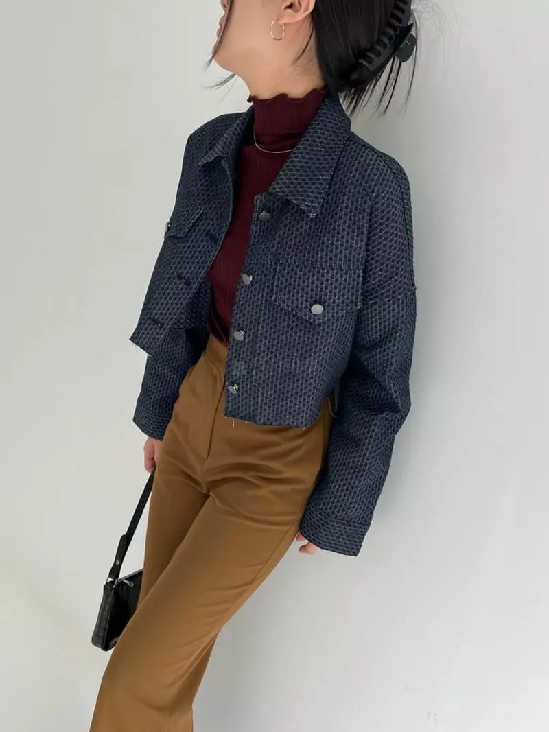 Pic - Korean Women Fashion - #shopsmall - Clo Denim Jacket - 2