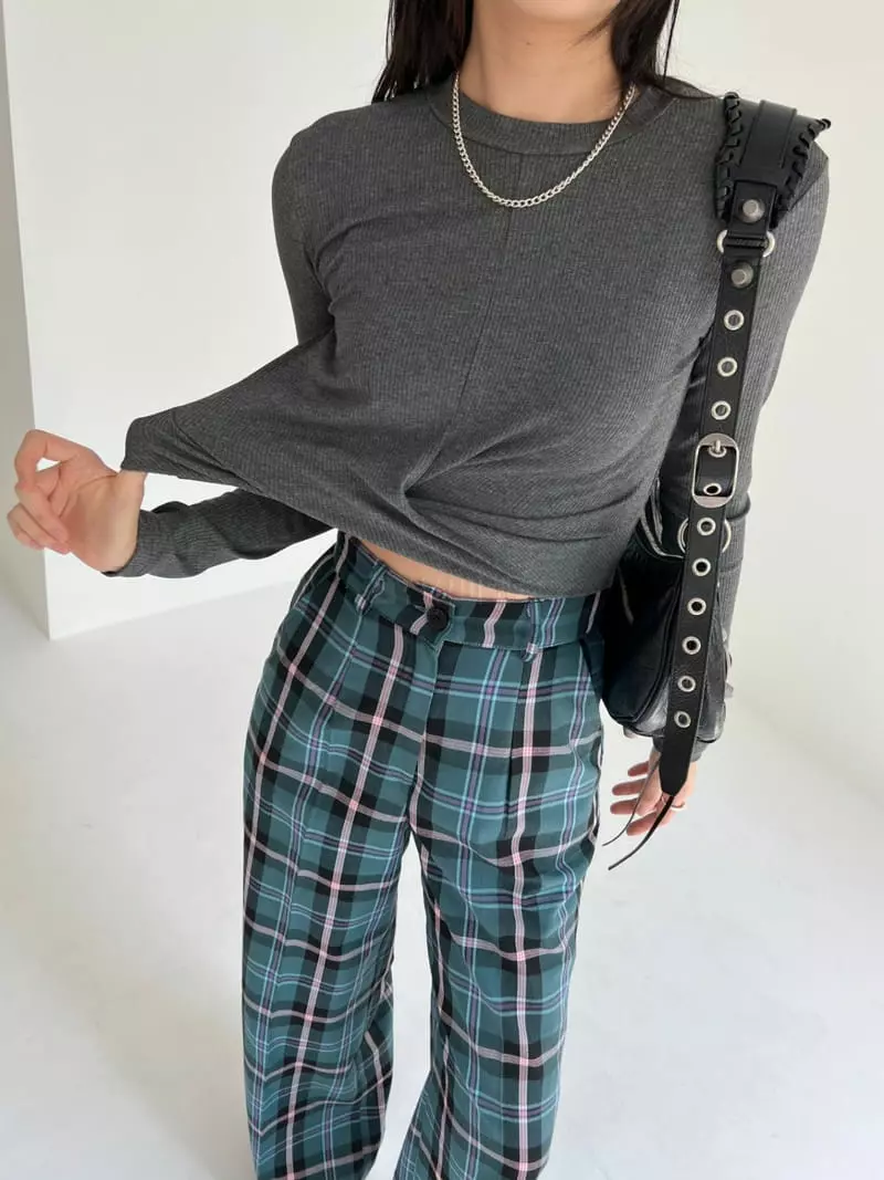 Pic - Korean Women Fashion - #shopsmall - Twist Rib Tee - 11