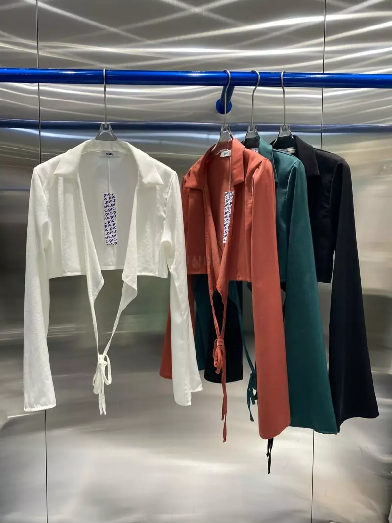 Pic - Korean Women Fashion - #womensfashion - Satin Wrap Blouse