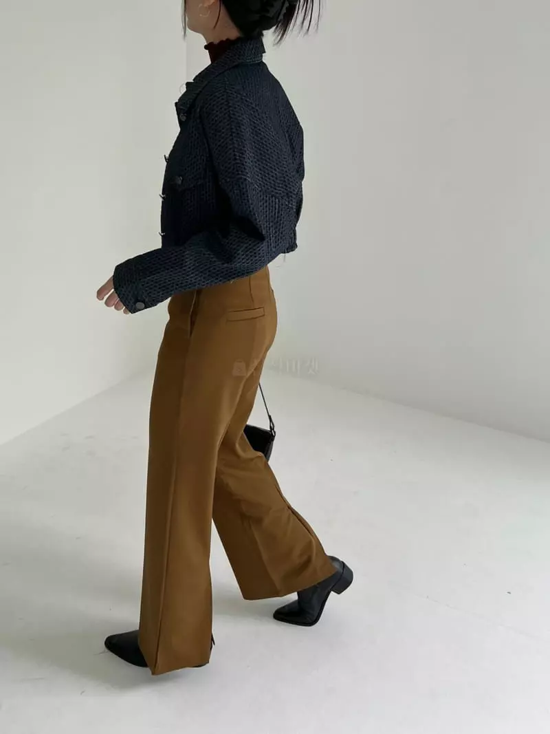 Pic - Korean Women Fashion - #womensfashion - Back Slit Pants - 8
