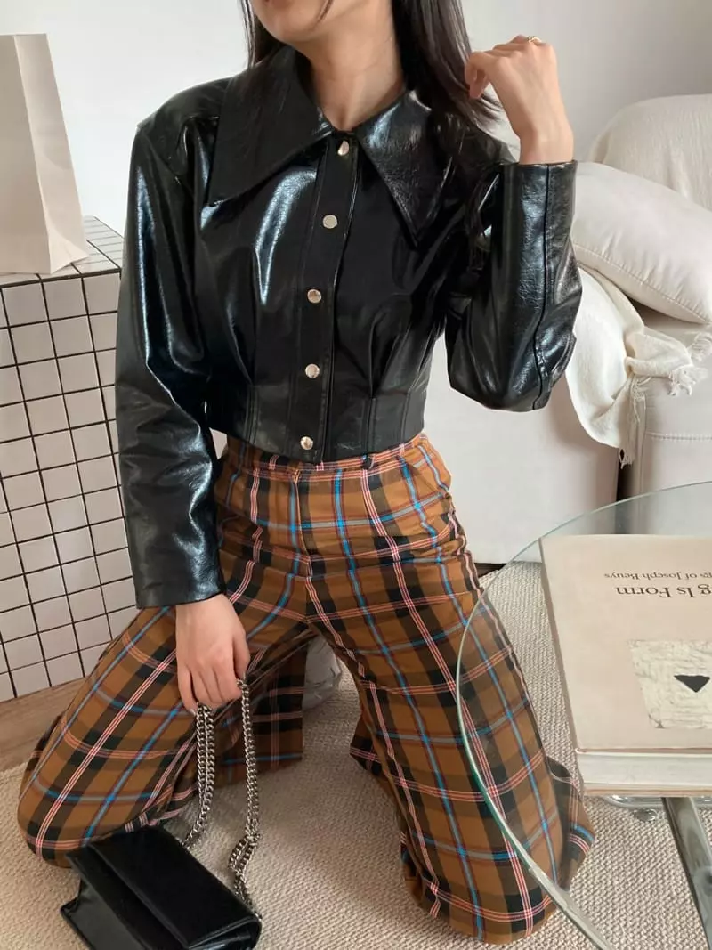 Pic - Korean Women Fashion - #womensfashion - Babara Leather Jacket - 3
