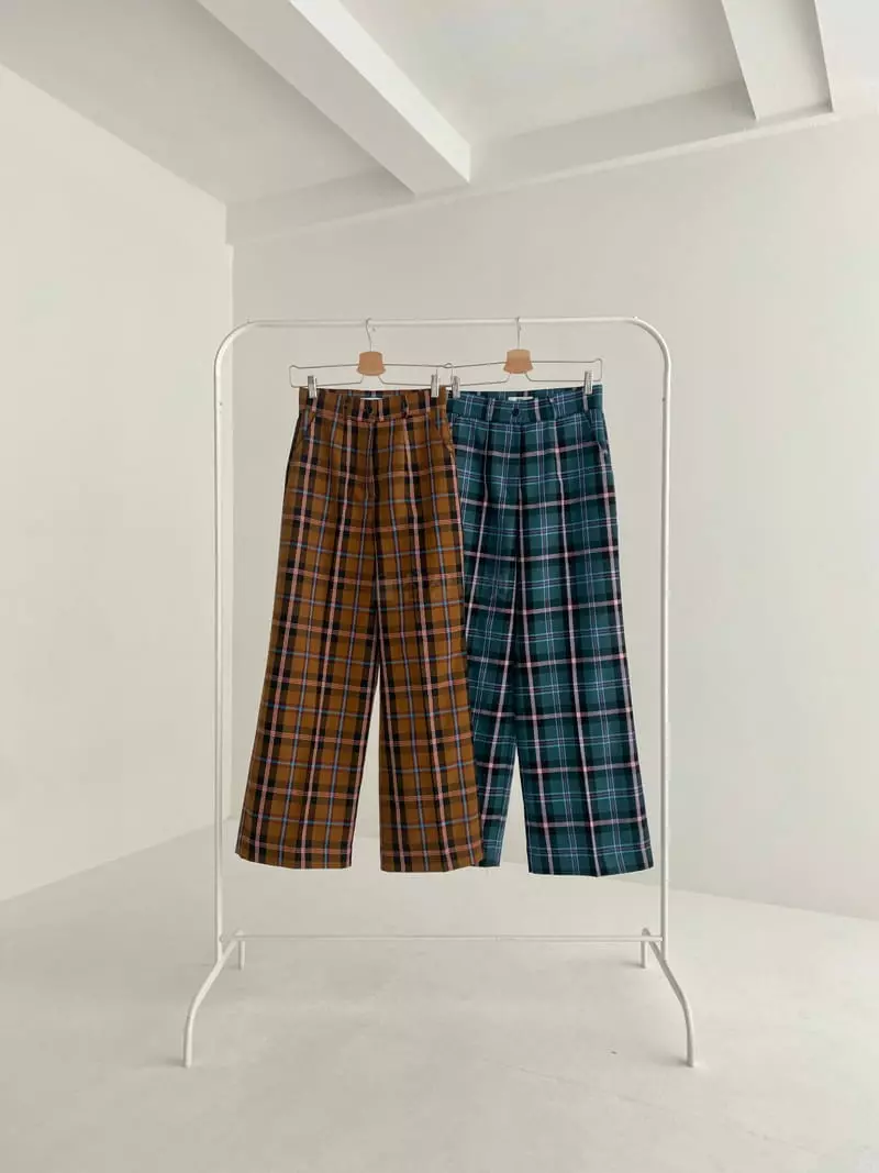 Pic - Korean Women Fashion - #womensfashion - Daddy Check Pants