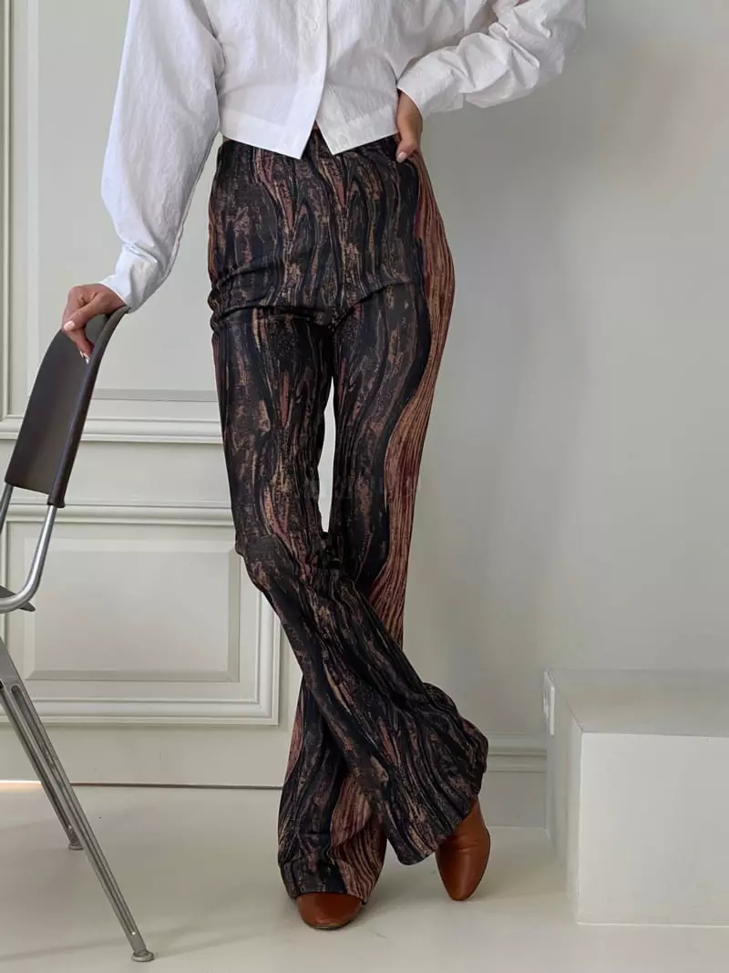 Pin Code - Korean Women Fashion - #restrostyle - Mable Unique Pants - 3