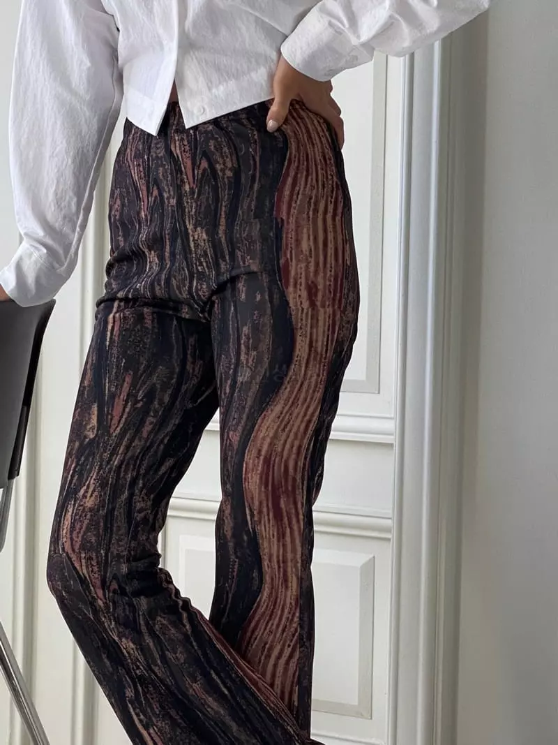Pin Code - Korean Women Fashion - #restrostyle - Mable Unique Pants - 4