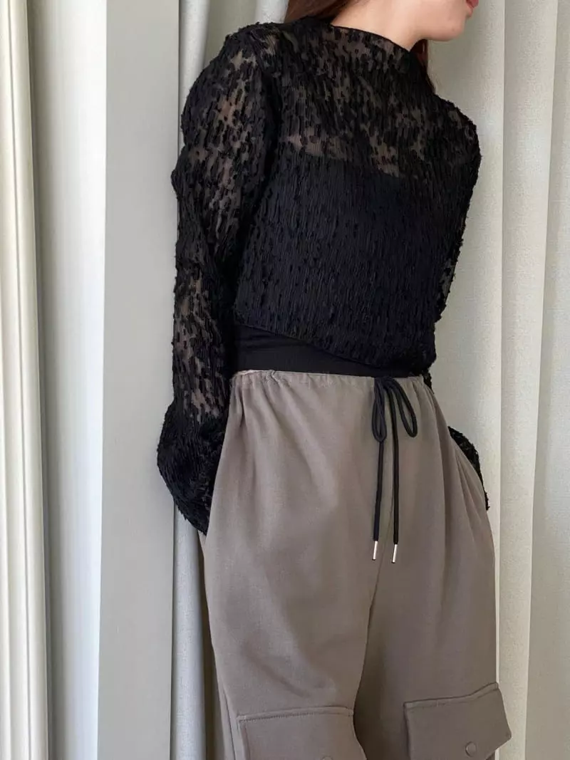 Pin Code - Korean Women Fashion - #romanticstyle - Crpo Blouse