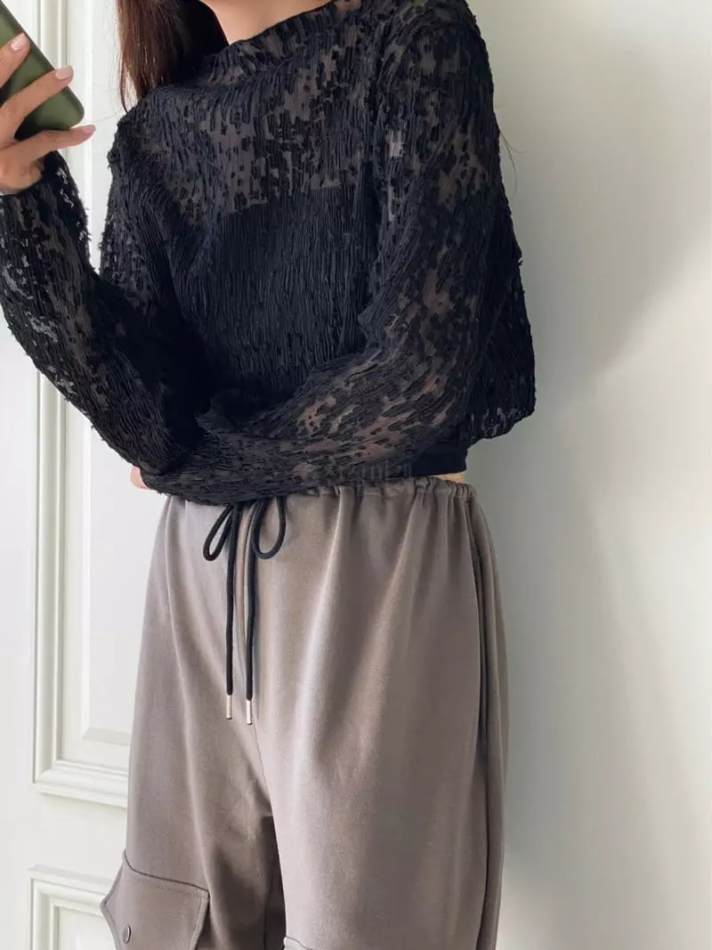 Pin Code - Korean Women Fashion - #shopsmall - Crpo Blouse - 2