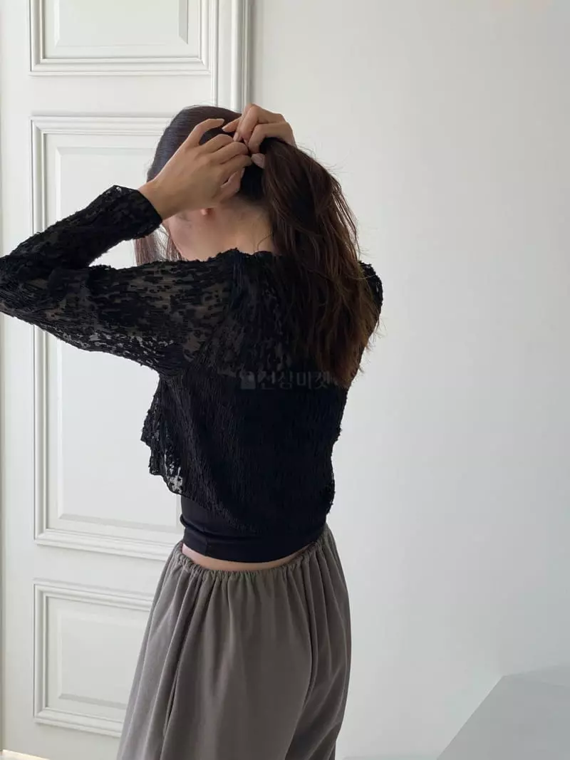 Pin Code - Korean Women Fashion - #thatsdarling - Crpo Blouse - 4