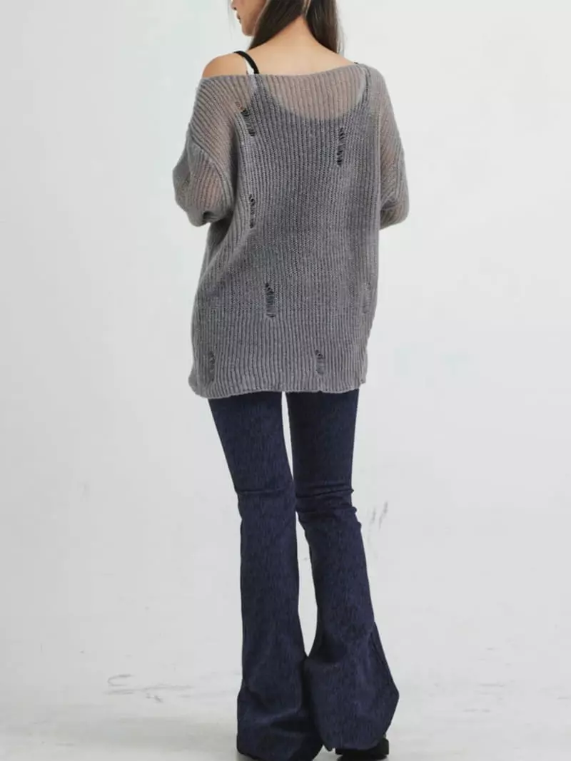 Pin Code - Korean Women Fashion - #womensfashion - Crack PAnts - 2