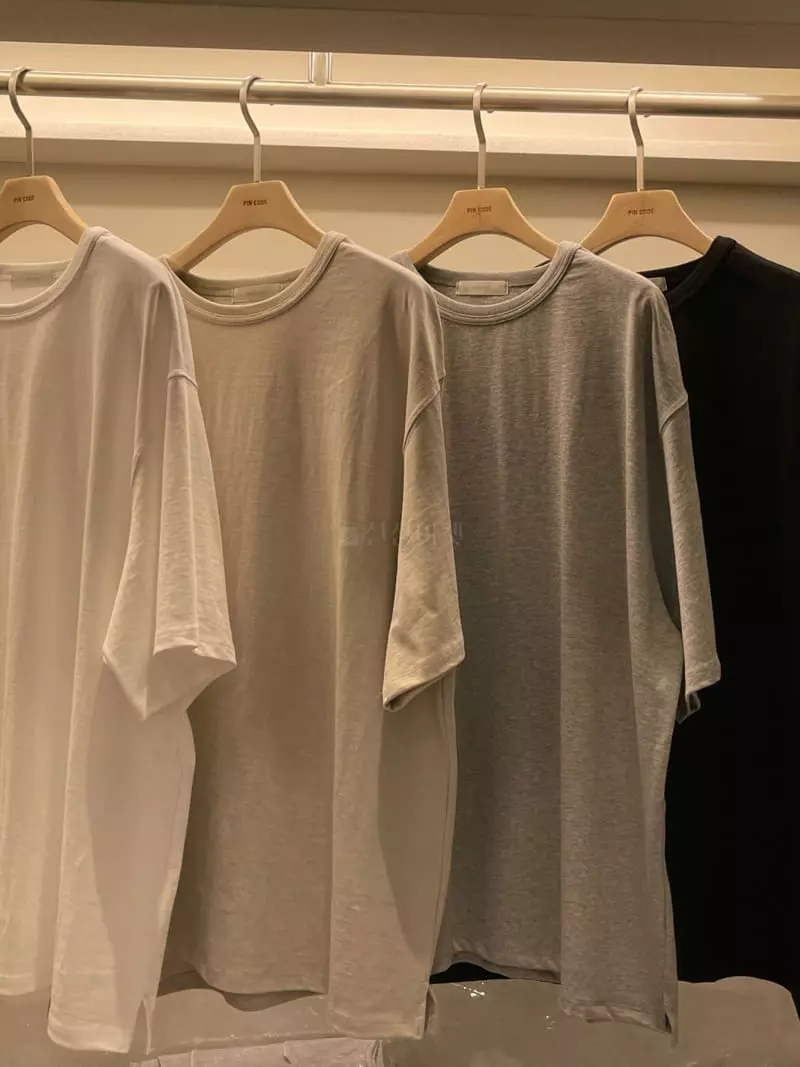 Pin Code - Korean Women Fashion - #momslook - Basic Tee - 4
