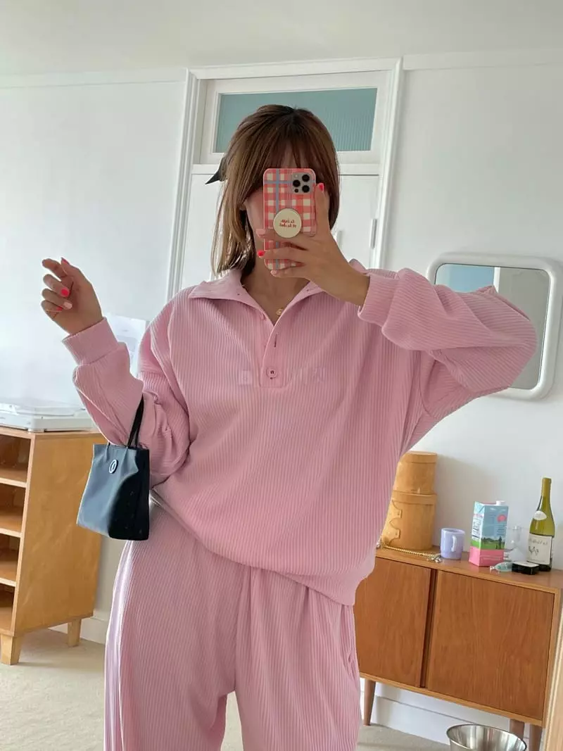 Pink Dolphin - Korean Women Fashion - #momslook - Andy Sweatshirt - 9