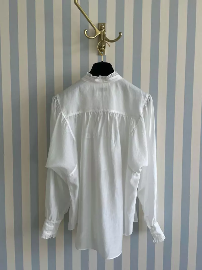 Pink Dolphin - Korean Women Fashion - #momslook - Shirring Blouse - 2
