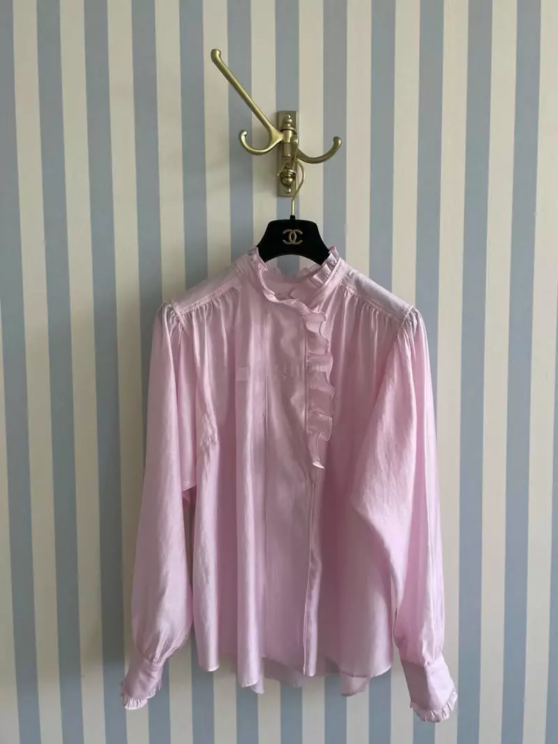 Pink Dolphin - Korean Women Fashion - #momslook - Shirring Blouse - 6