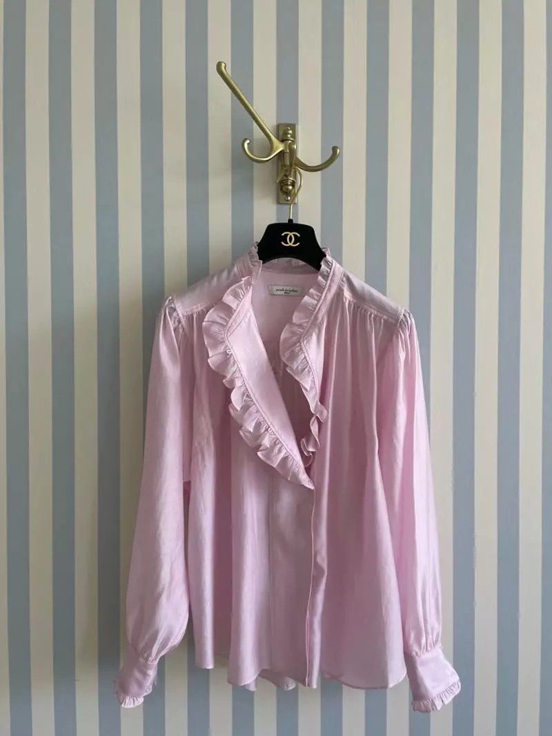 Pink Dolphin - Korean Women Fashion - #momslook - Shirring Blouse - 9