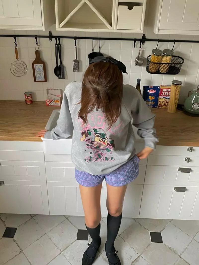 Pink Dolphin - Korean Women Fashion - #momslook - Clover Sweatshirt - 11