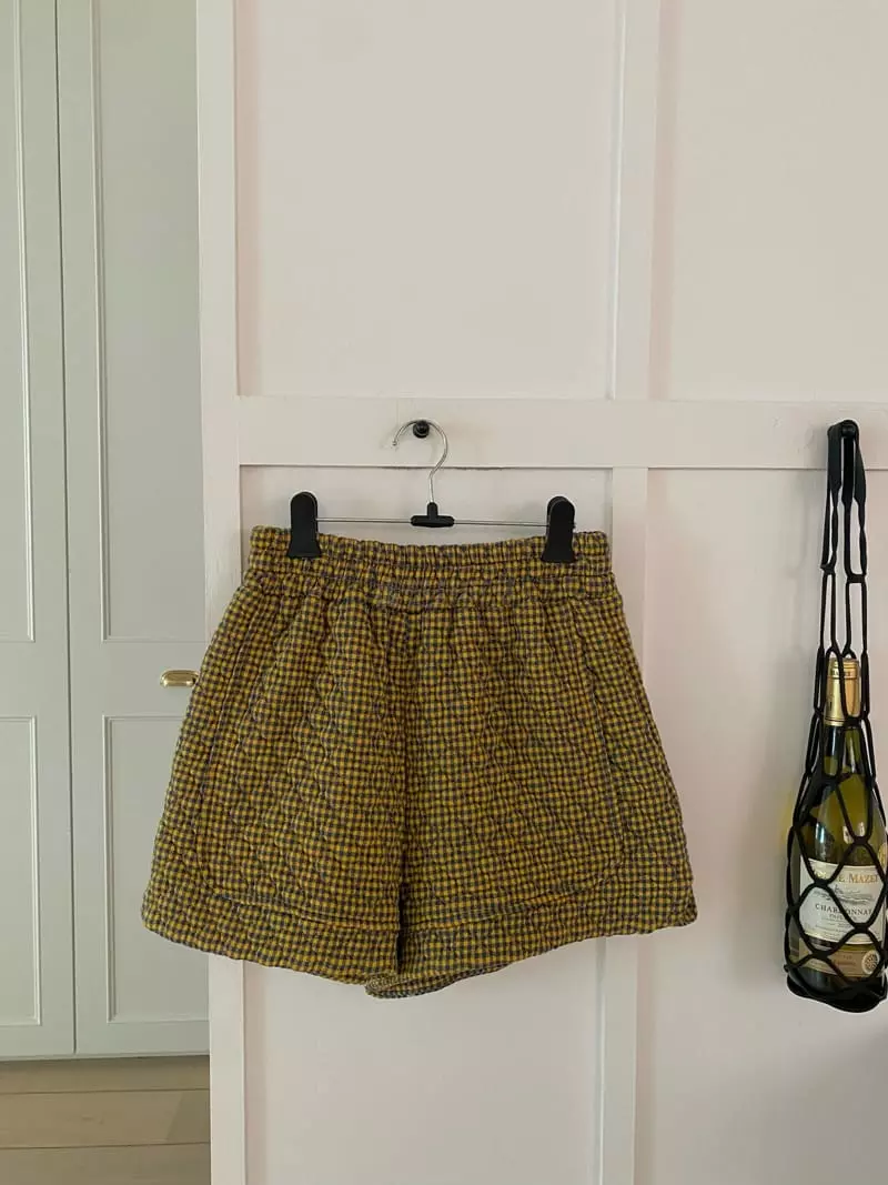 Pink Dolphin - Korean Women Fashion - #momslook - Checking Shorts - 5
