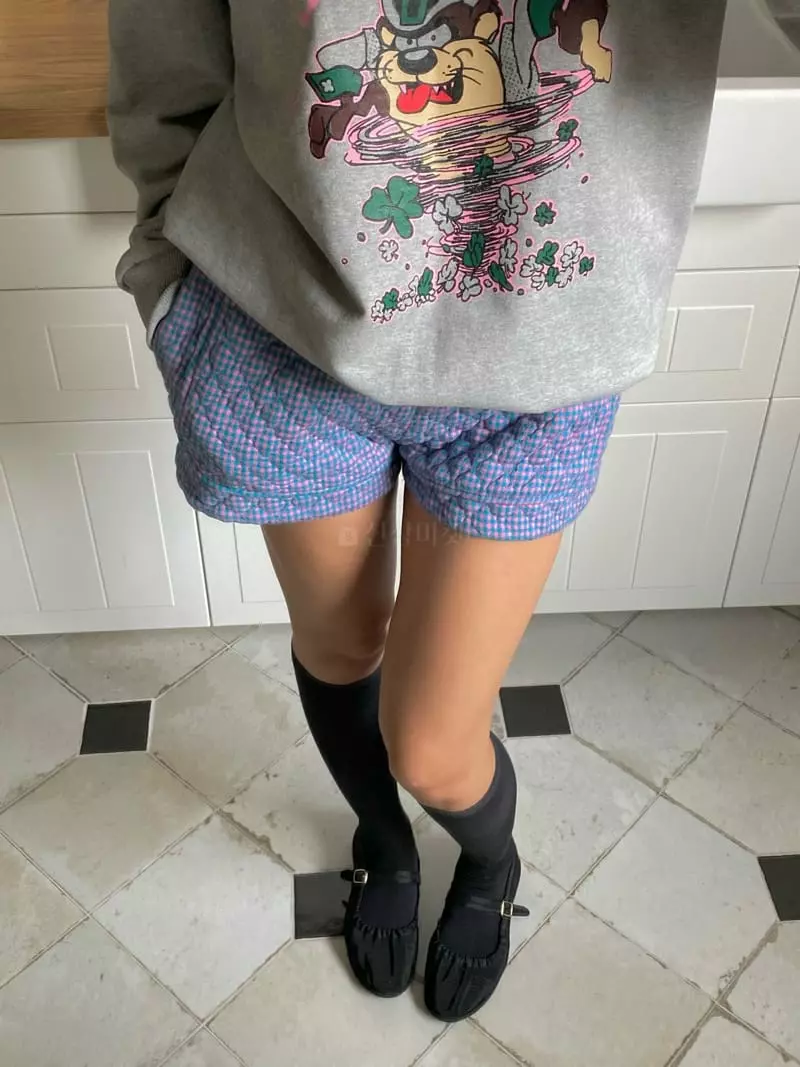 Pink Dolphin - Korean Women Fashion - #momslook - Checking Shorts - 7