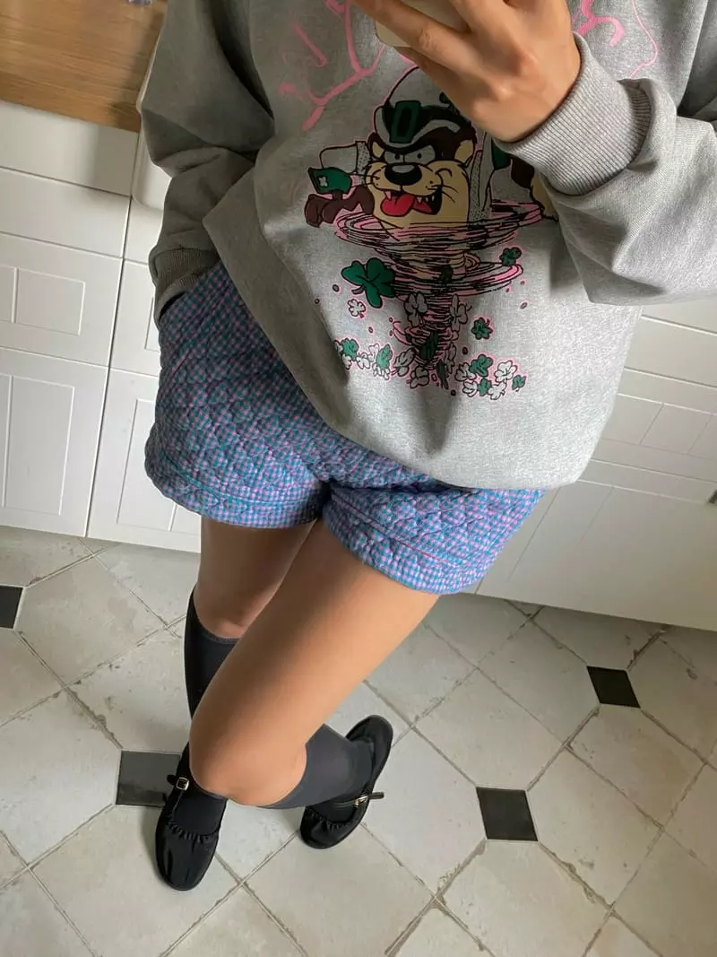 Pink Dolphin - Korean Women Fashion - #momslook - Checking Shorts - 9