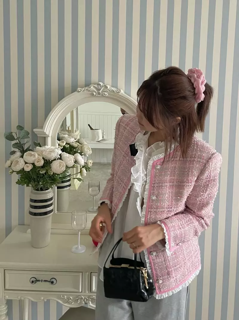 Pink Dolphin - Korean Women Fashion - #pursuepretty - Mello Twid Jacket - 5