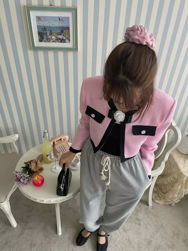 Pink Dolphin - Korean Women Fashion - #restrostyle - Merr Twid Jacket - 5