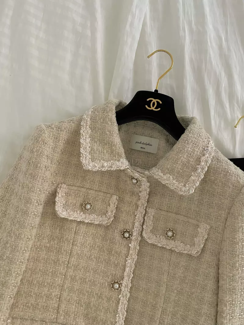 Pink Dolphin - Korean Women Fashion - #restrostyle - Mariang Twid Jacket
