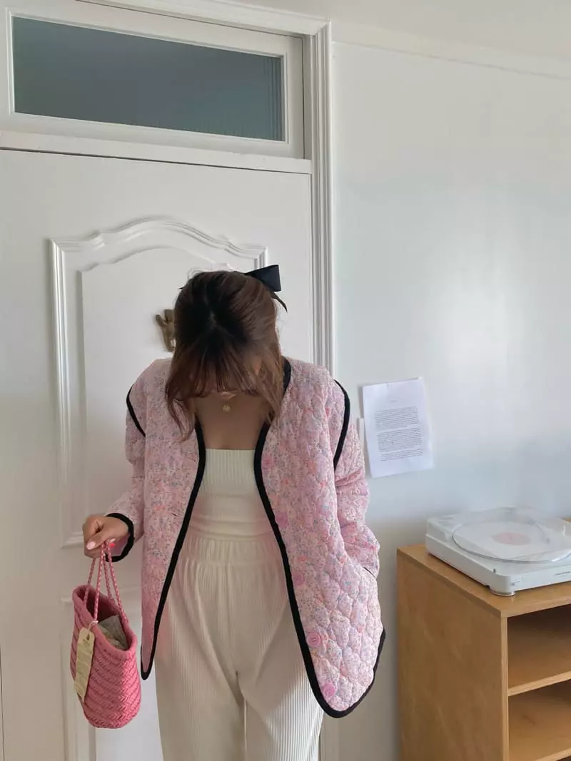 Pink Dolphin - Korean Women Fashion - #romanticstyle - Flower Jumper - 12