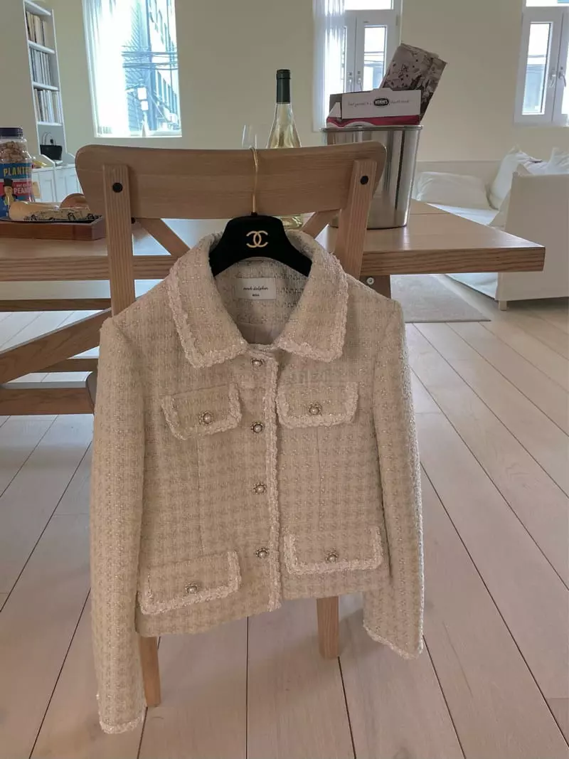 Pink Dolphin - Korean Women Fashion - #shopsmall - Mariang Twid Jacket - 3