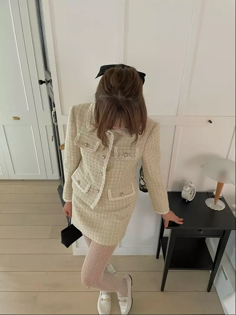 Pink Dolphin - Korean Women Fashion - #thelittlethings - Mariang Twid Jacket - 5
