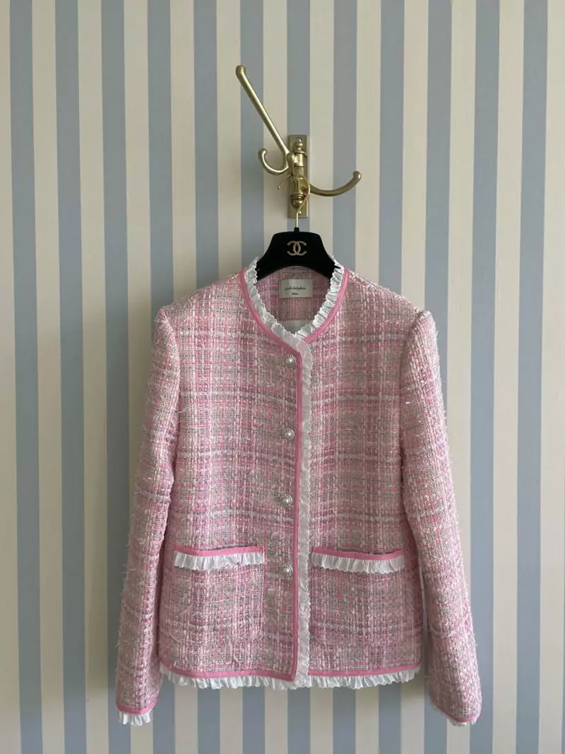 Pink Dolphin - Korean Women Fashion - #vintageinspired - Mello Twid Jacket - 3