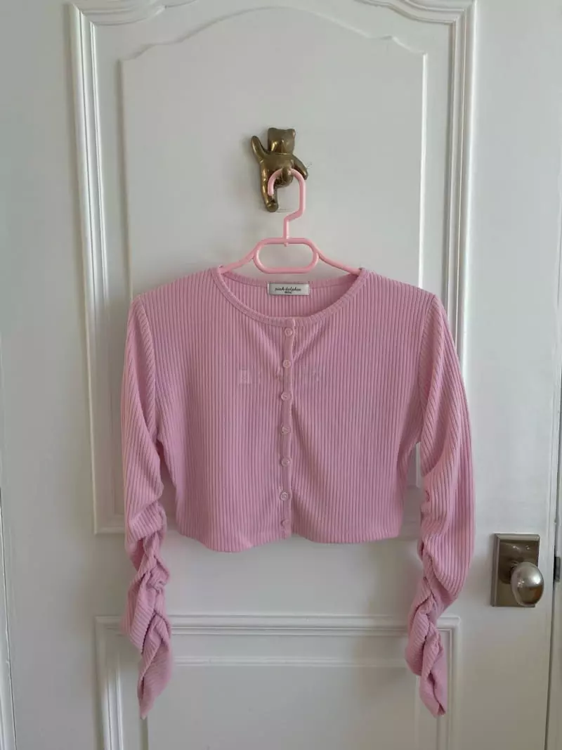 Pink Dolphin - Korean Women Fashion - #womensfashion - Andy Shirring Cardigan - 5
