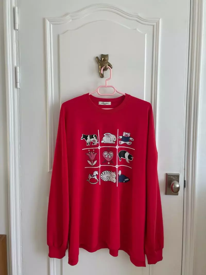 Pink Dolphin - Korean Women Fashion - #womensfashion - Animal Loose Tee