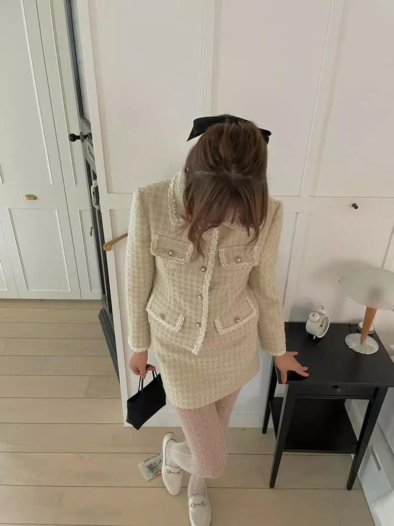 Pink Dolphin - Korean Women Fashion - #womensfashion - Mariang Twid Jacket - 7