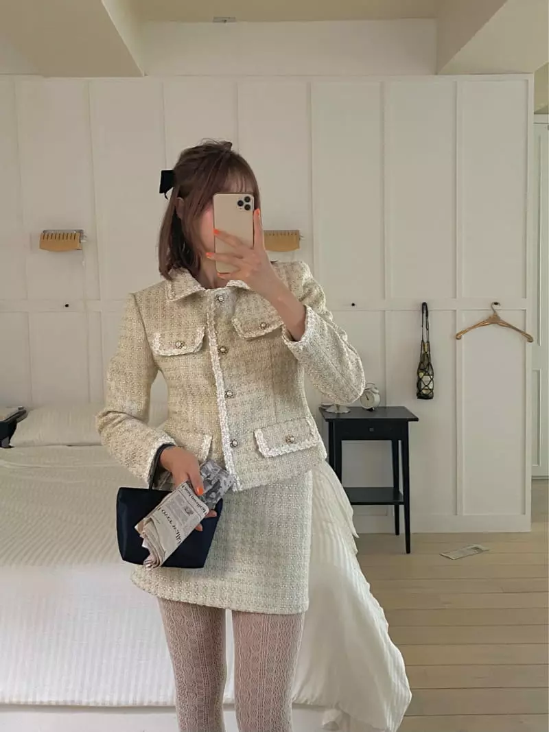 Pink Dolphin - Korean Women Fashion - #womensfashion - Mariang Twid Jacket - 9