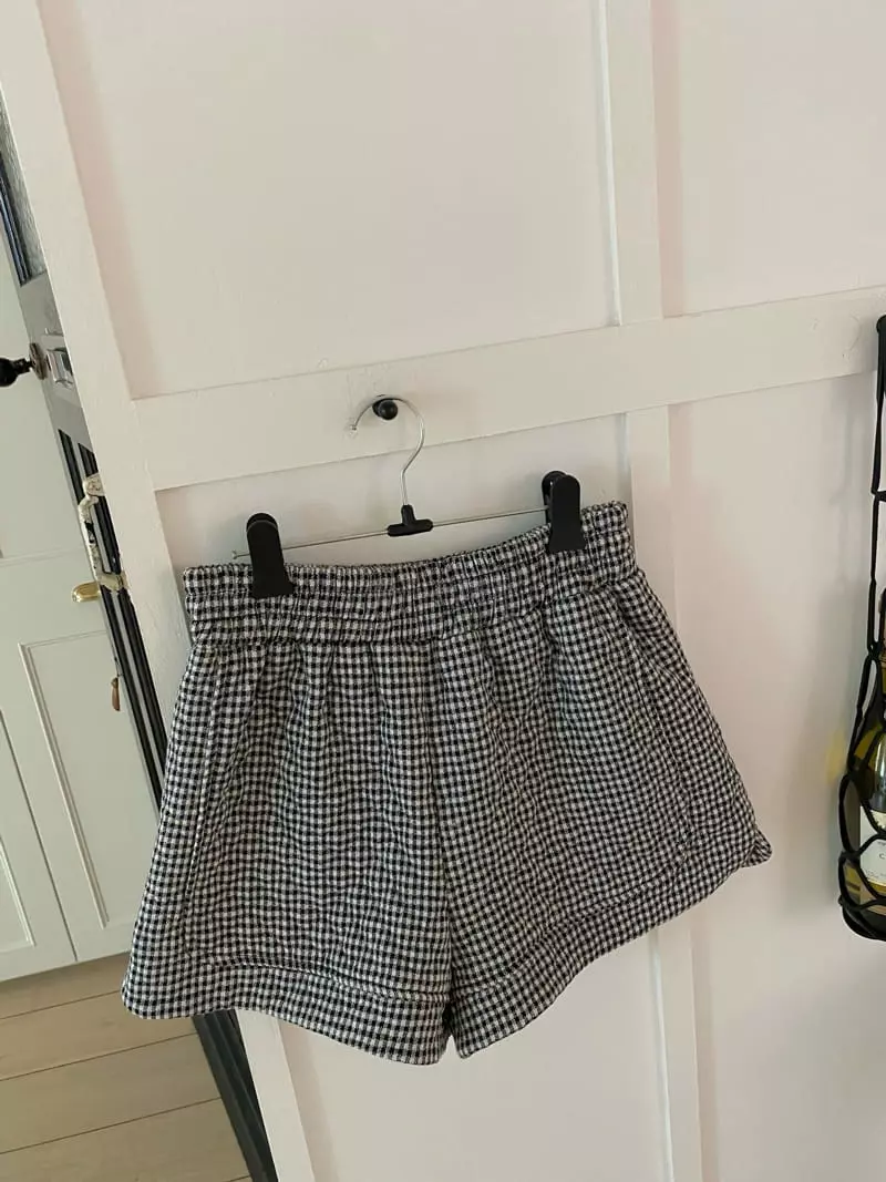 Pink Dolphin - Korean Women Fashion - #womensfashion - Checking Shorts - 6