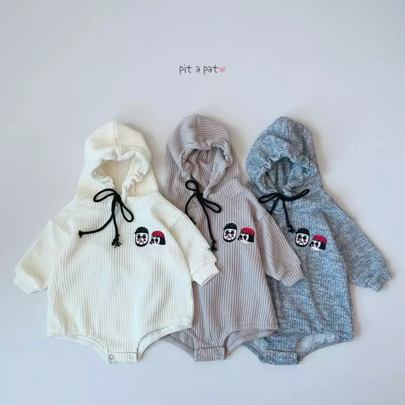 Pitapat - Korean Baby Fashion - #babyboutiqueclothing - Reong Matilda Hoody Bodysuit - 8