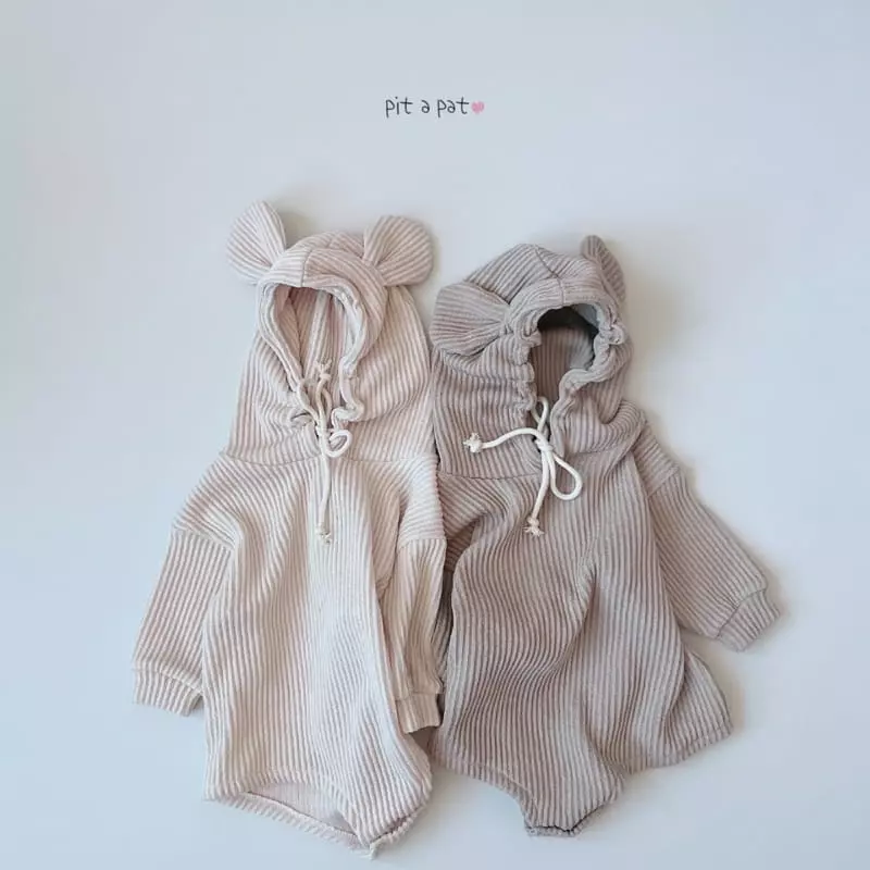 Pitapat - Korean Baby Fashion - #babyboutiqueclothing - Bear Hoody Bodysuit - 7
